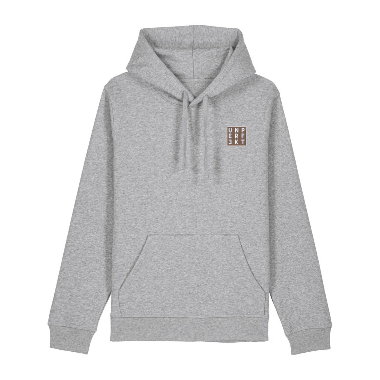 100% Organic unisex Hoodie in tollen Farben »Dezent Unperfekt« hochwertig bestickt