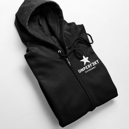 Limited Edition unisex Zip-Jacke »Unperfekt in NEON« inkl. Designer Tasse