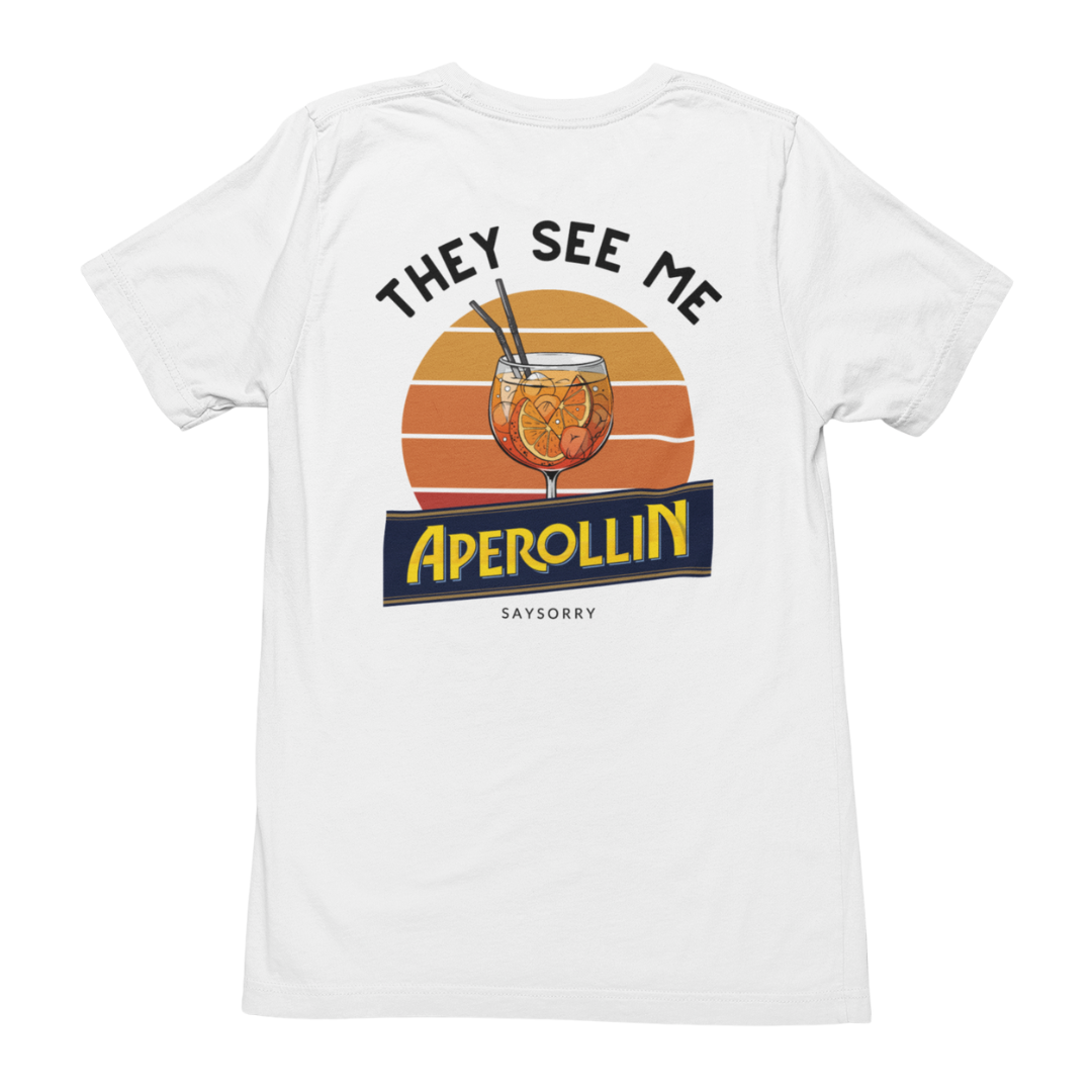 100% Organic Herren Shirt »They see me Aperollin«