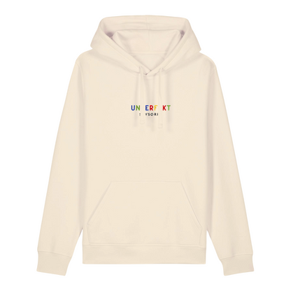 100% Organic unisex Hoodie »Unperfekt ist bunt« 6-farbig bestickt