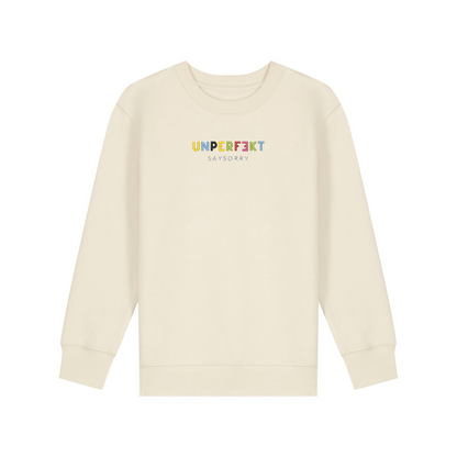 100% Organic unisex Kids Pullover »Unperfekt ist bunt« hochwertig bestickt