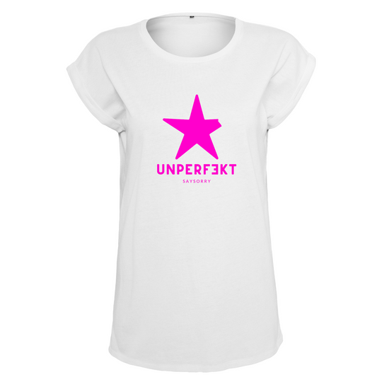 Organic Figurschmeichler-Shirt »Unperfekt mit Stern in pink«