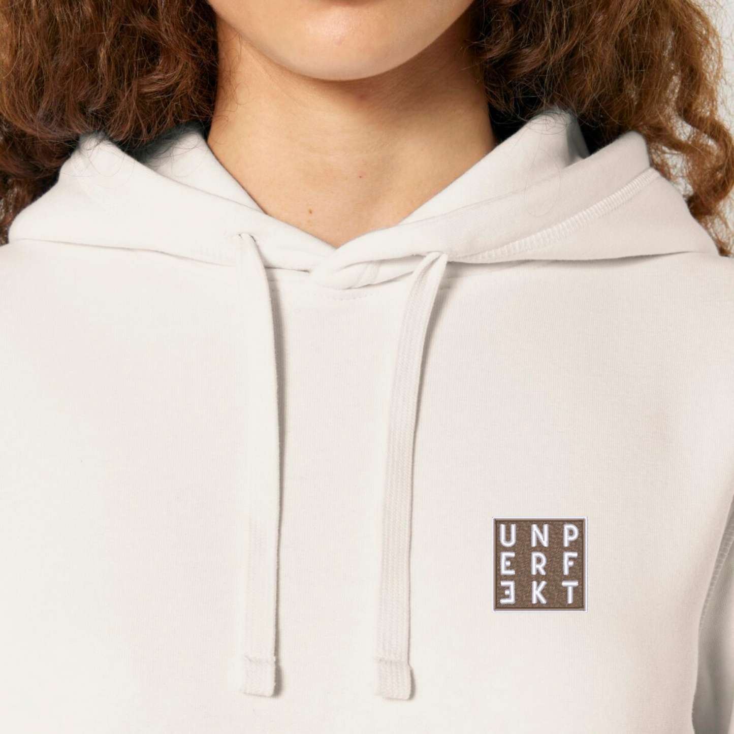 100% Organic unisex Hoodie in tollen Farben »Dezent Unperfekt« hochwertig bestickt