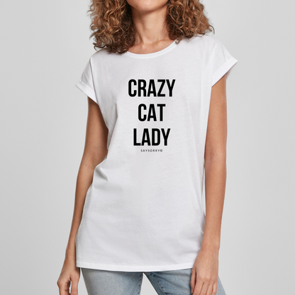 Organic Alle-Größen-Shirt »Crazy Cat Lady«