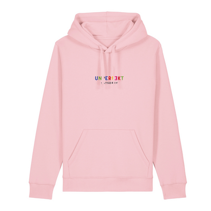 100% Organic unisex Hoodie »Unperfekt ist bunt« 6-farbig bestickt