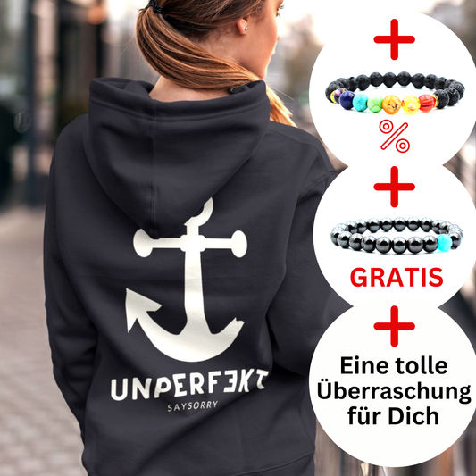 Best Bundle: Unisex Hoodie »Unperfekt mit Anker« inkl. 2x Geschenke