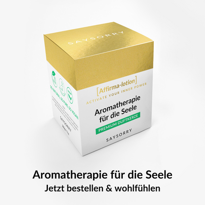 Aromatherapie Premium-Duftkerze »Ho’oponopono« von Hand gegossen