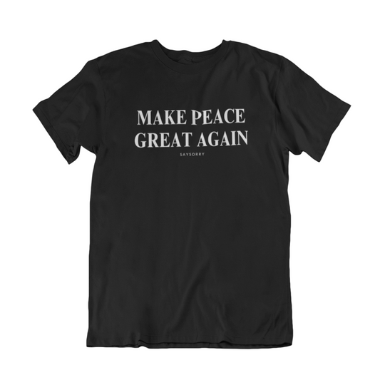 100% Organic Herren Shirt »Make Peace Great Again«