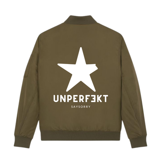 Unisex Jacke »Unperfekt mit Stern« hochwertig bestickt und bedruckt