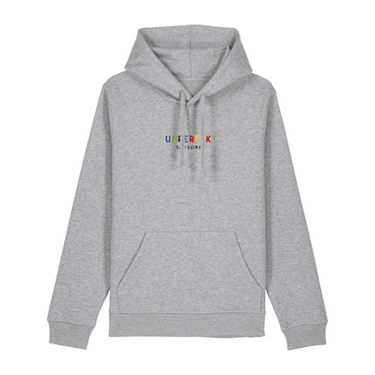 100% Organic unisex Hoodie »Unperfekt ist bunt« 6-farbig bestickt