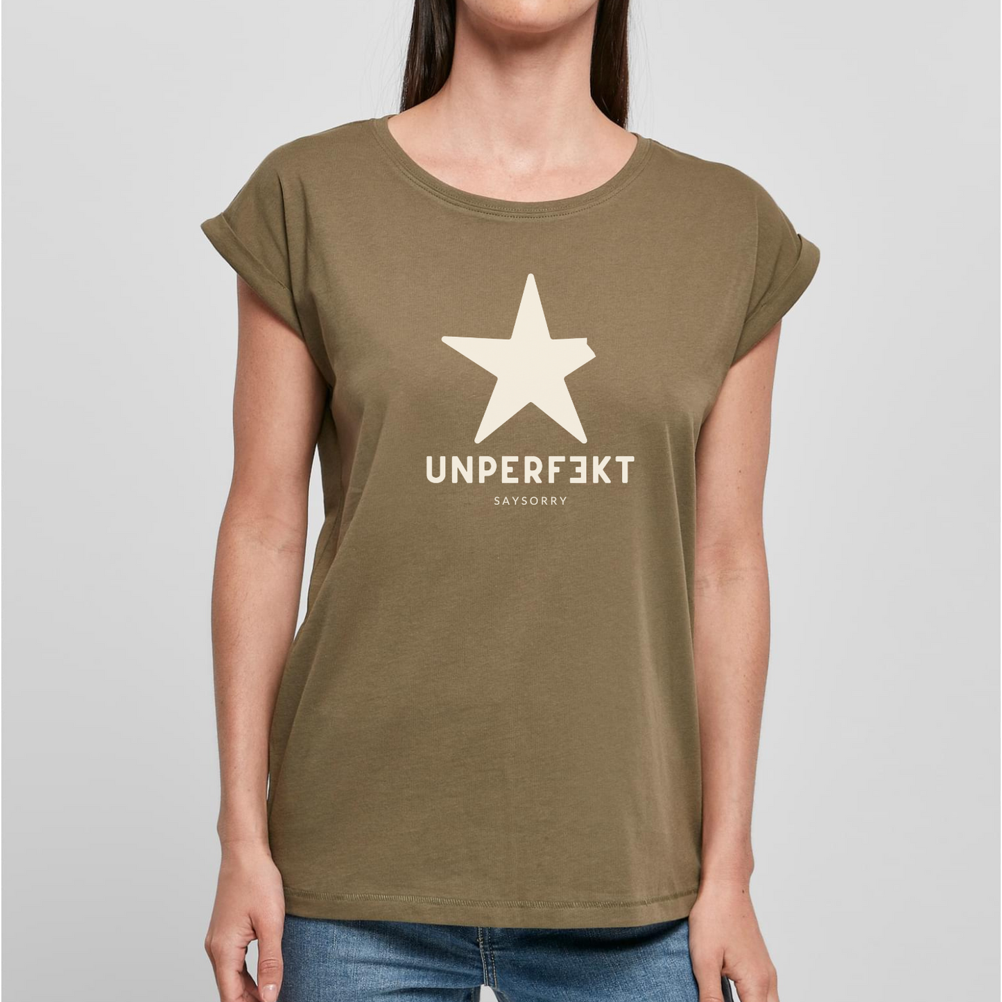 Organic Alle-Größen-Shirt »Unperfekt mit Stern«