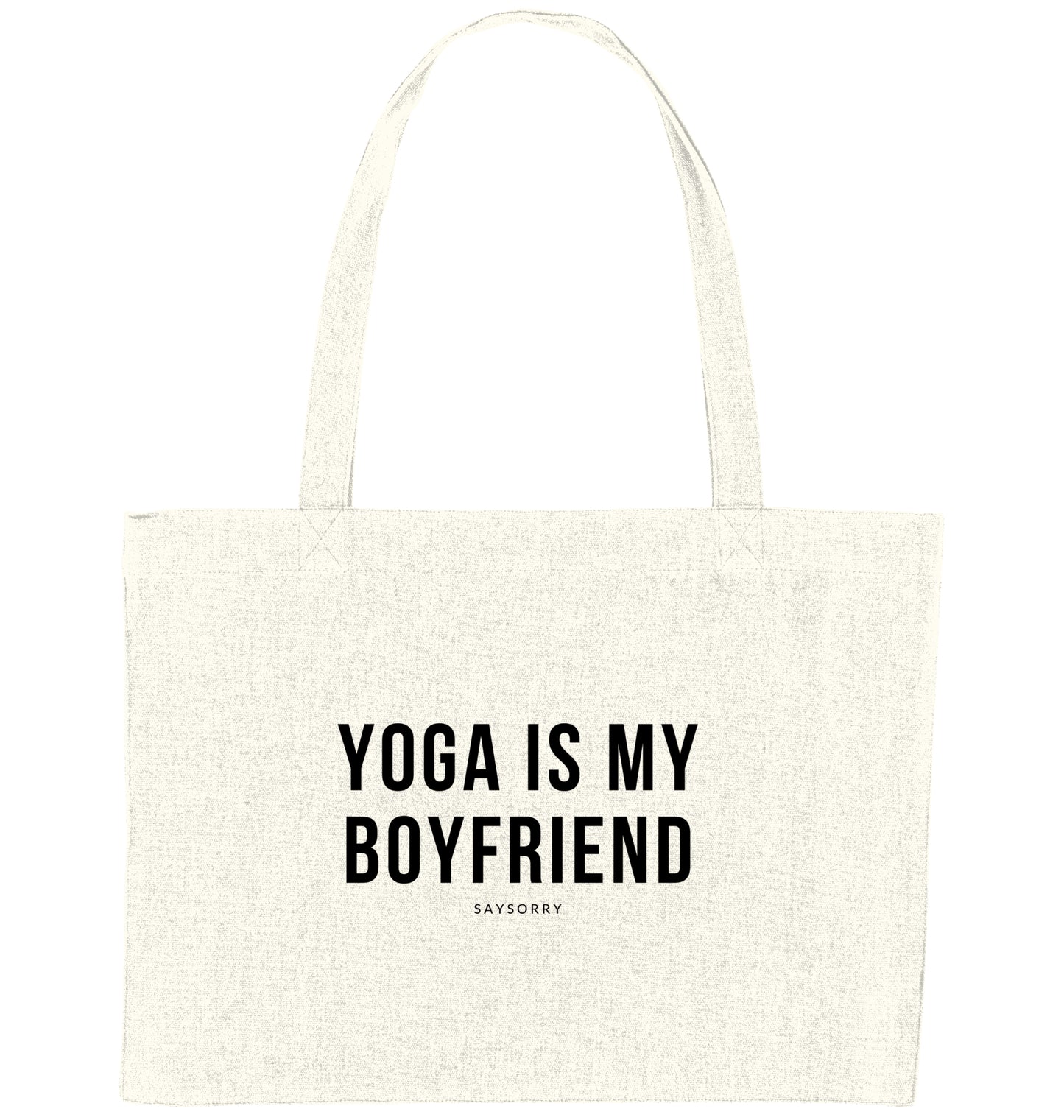 Organic Cotton Tote Bag »Yoga is my Boyfriend«