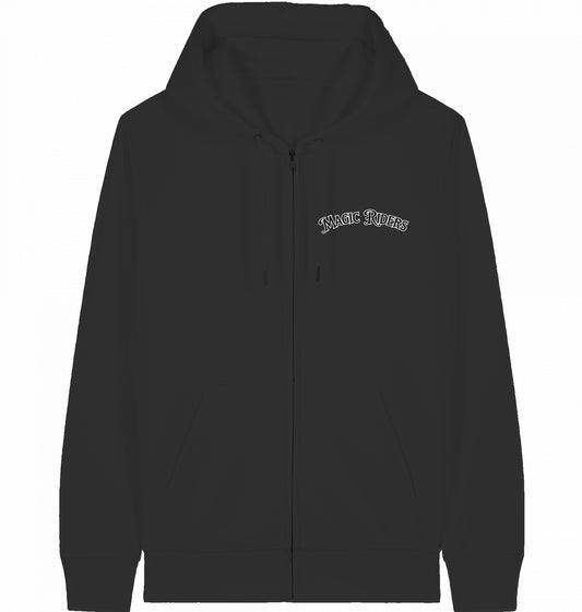 Flauschiger Zip-Hoodie in schwarz »Magic Riders«