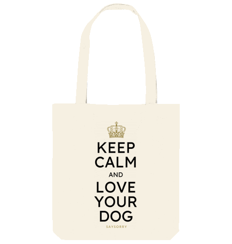 Tote Bag »Keep calm and love your dog«