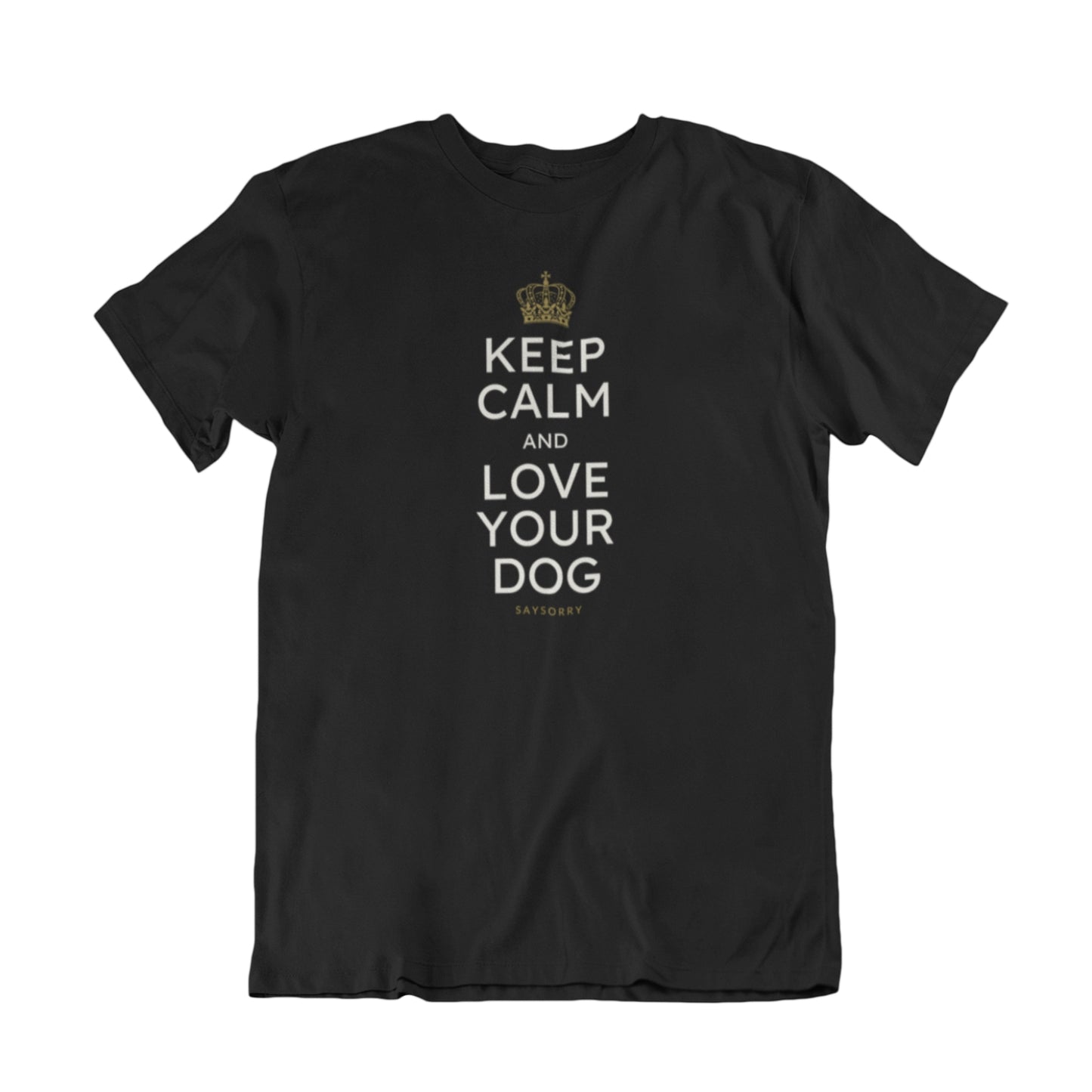 100% Organic Herren Shirt »Keep calm and love your dog«