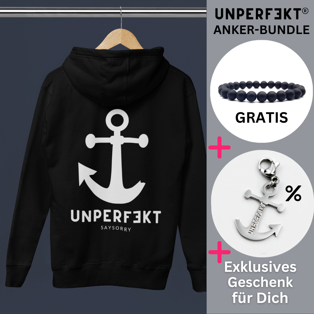 Anker-Bundle: Unisex Hoodie + Anker + Armband + Geschenk & Überraschung