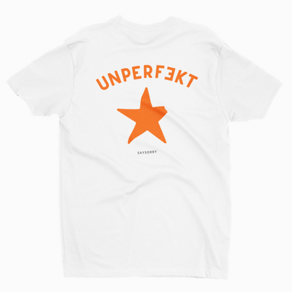 100% Organic Herren Shirt »Unperfekt Orange« Rücken bedruckt