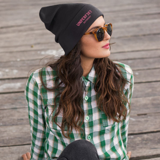 100% recycelte Beanie »Unperfekt in Pink« Shirt SAYSORRY 