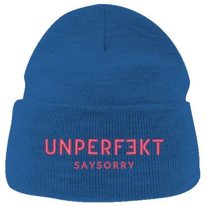 100% recycelte Beanie »Unperfekt in Pink« Shirt SAYSORRY Royal One Size 