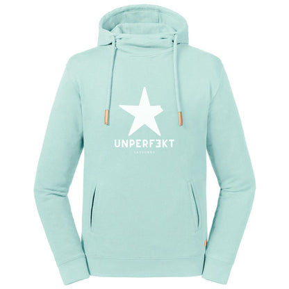 Organic Premium Hoodie »UNPERFEKT mit Stern« Shirt SAYSORRY Aqua XS 