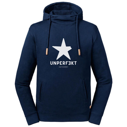 Organic Premium Hoodie »UNPERFEKT mit Stern« Shirt SAYSORRY French Navy XS 